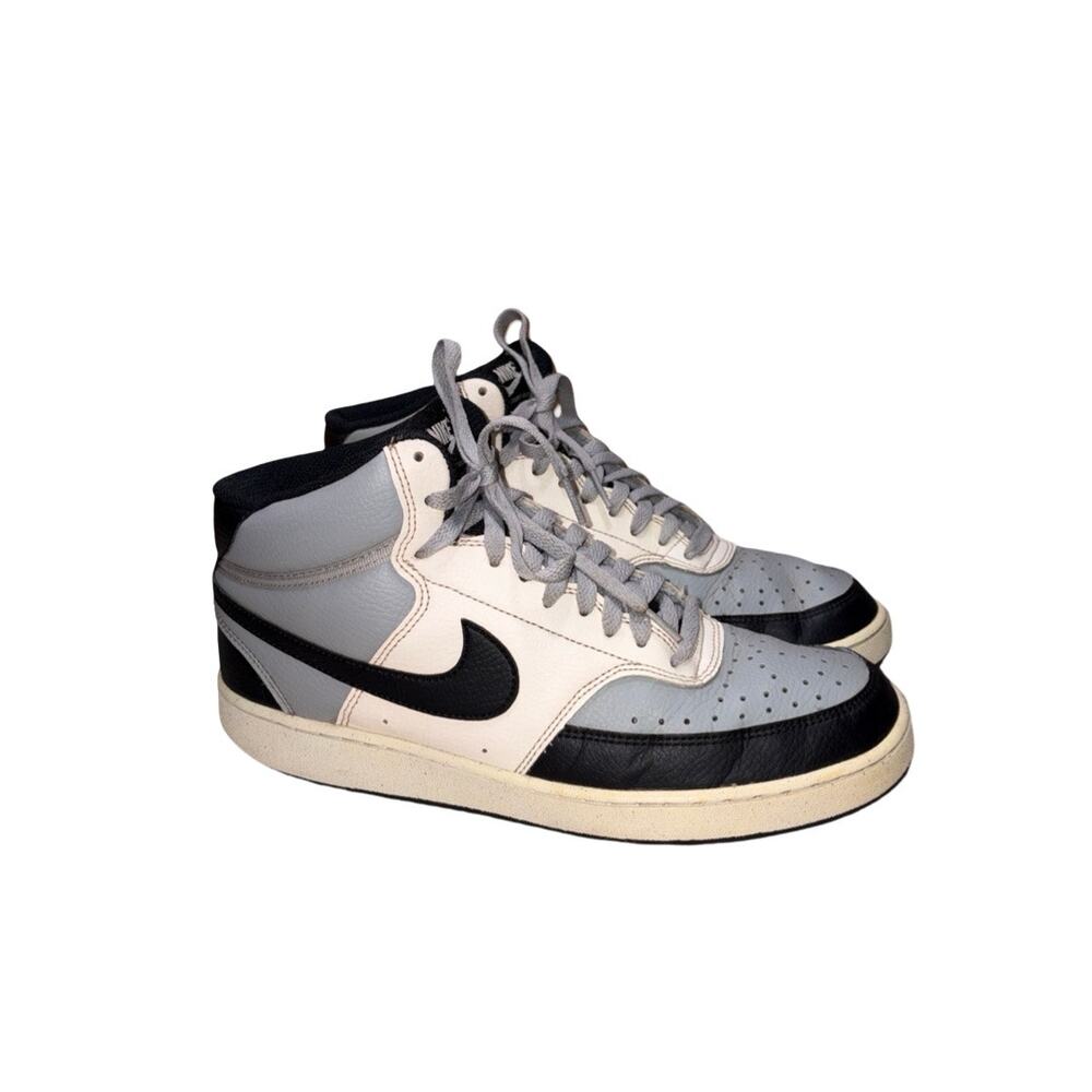 NIKE Court Vision Mid Next Nature 'Light Smoke Grey Sail' Sneakers  Size: US 9.5